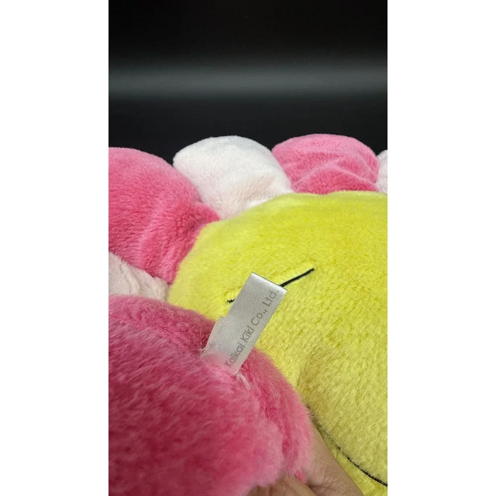 Takashi Murakami Kaikai Kiki Flower Plush Cushion Pink White 60cm 23in